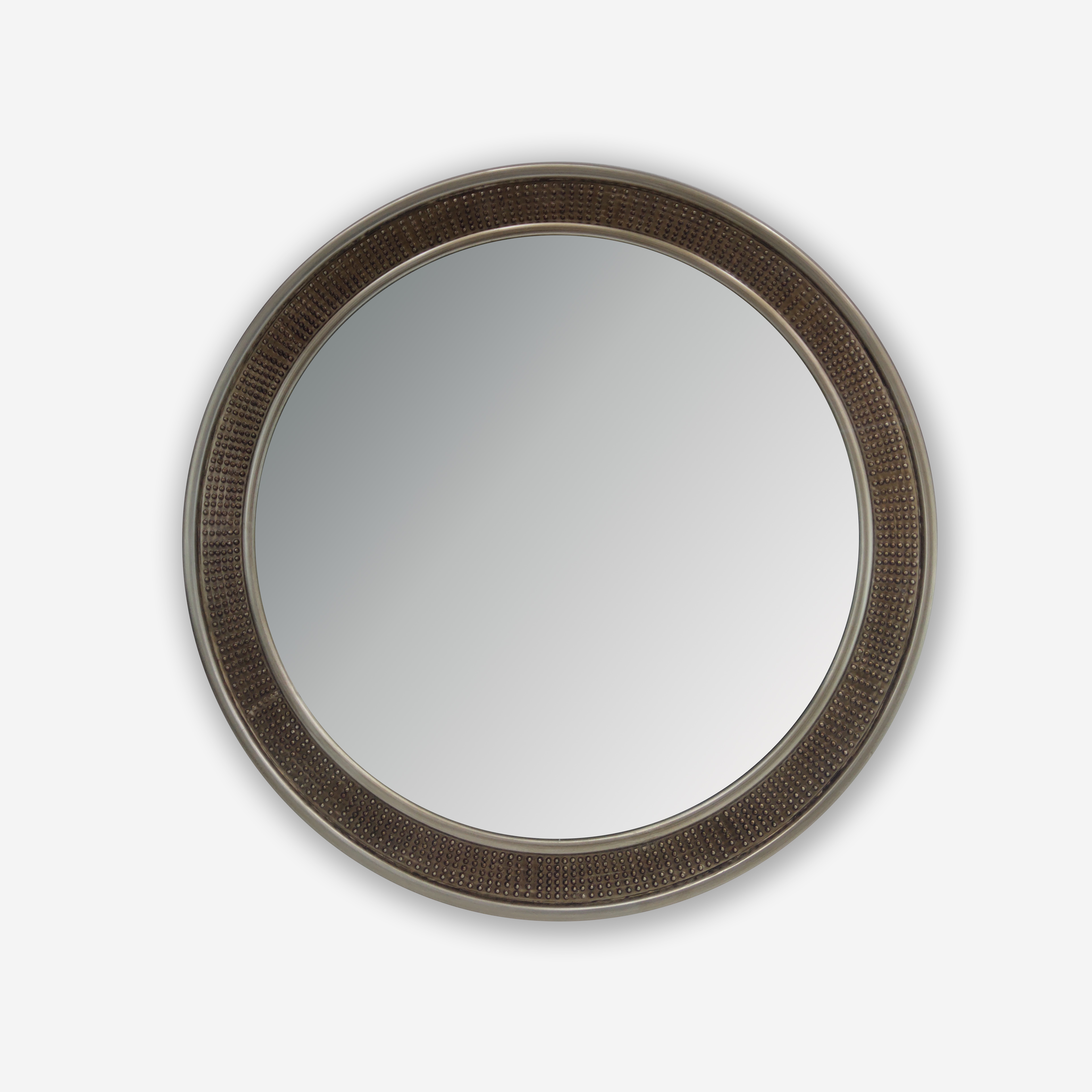 modern silver mirror
